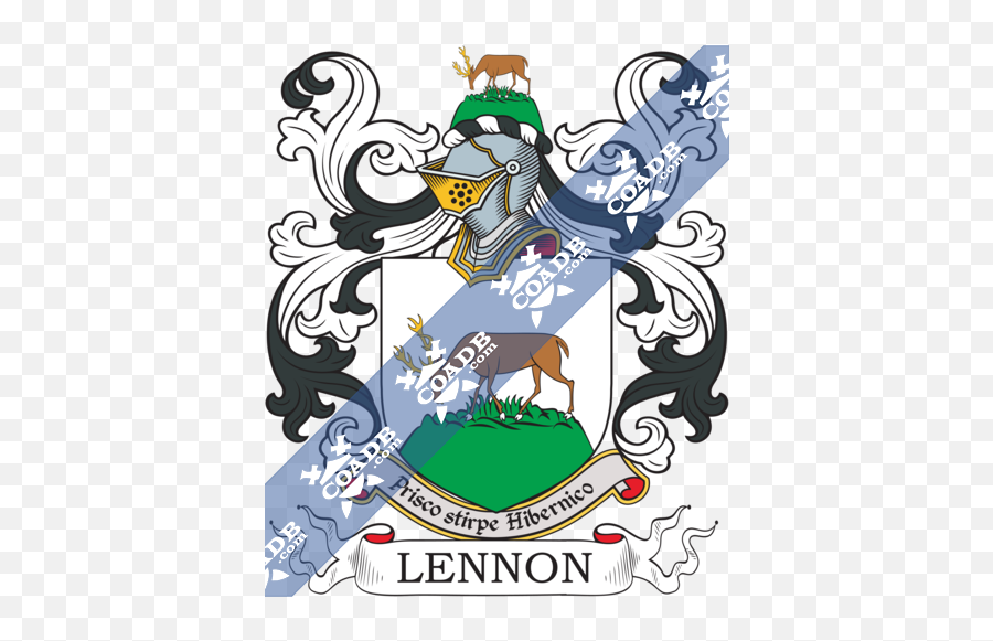 Lennon Family Crest Coat Of Arms And Name History - Hemming Coat Of Arms Png,John Lennon Png