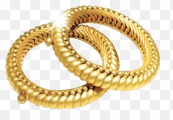 Simple Gold Bangle Png Image Psd - Transparent Background Gold Jewellery Png,Bracelet Png