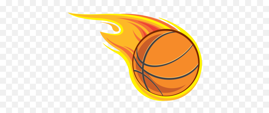 Printed Vinyl Basketball With Flames - For Basketball Png,Flaming Basketball Png