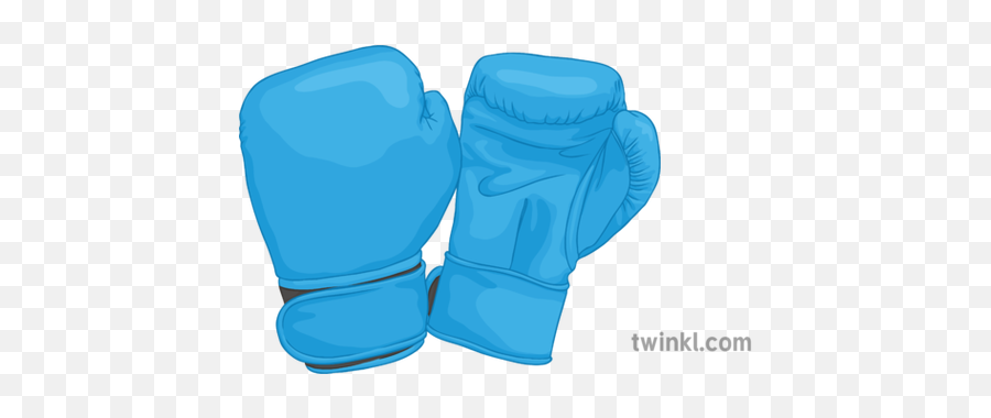 Blue Boxing Gloves Illustration - Twinkl Boxing Png,Boxing Glove Png
