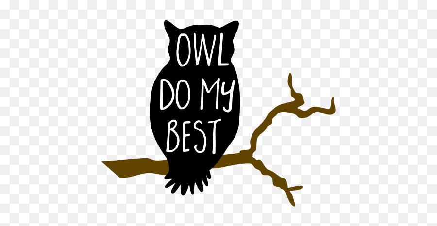 Halloween Owl Silhouettes Clipart - Owl Do My Best Clipart Png,Owl Silhouette Png