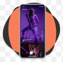 Tiktok Clone App Development - Mobile Phone png
