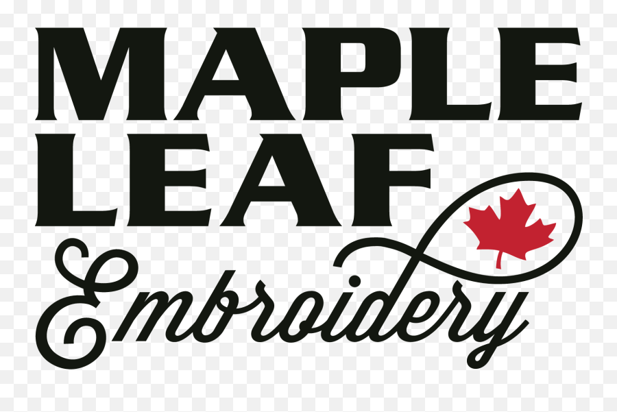 Maple Leaf Embroidery Logo Download - Canadian Maple Leaf Png,Maple Leaf Icon