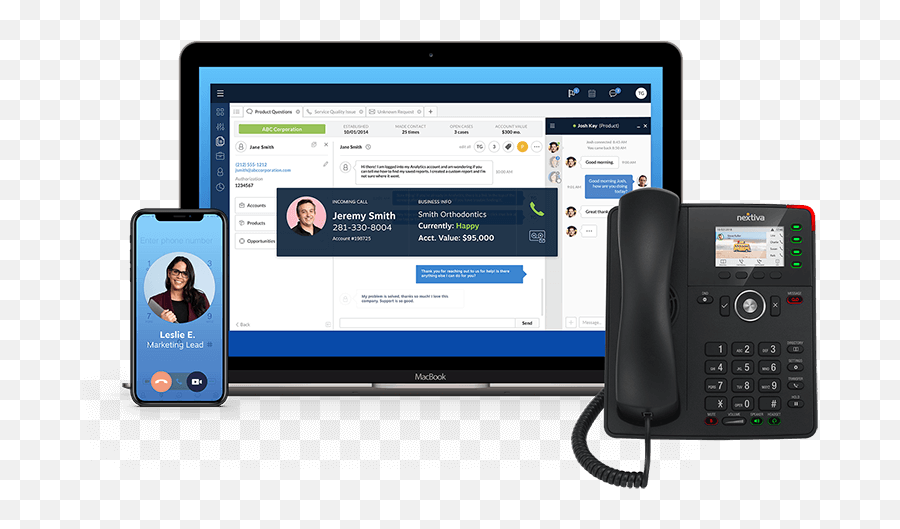 Voip Call Center Solutions - Nextiva Phone Png,Contact Center Icon