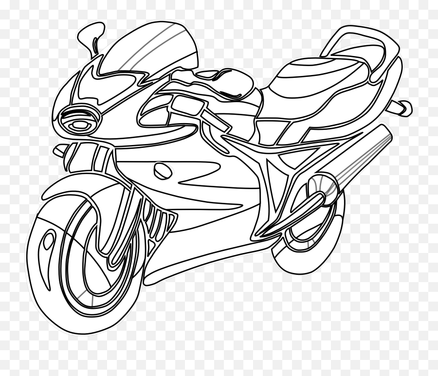 Dog - Motorcycle Coloring Pages Png,Motorcycle Clipart Png