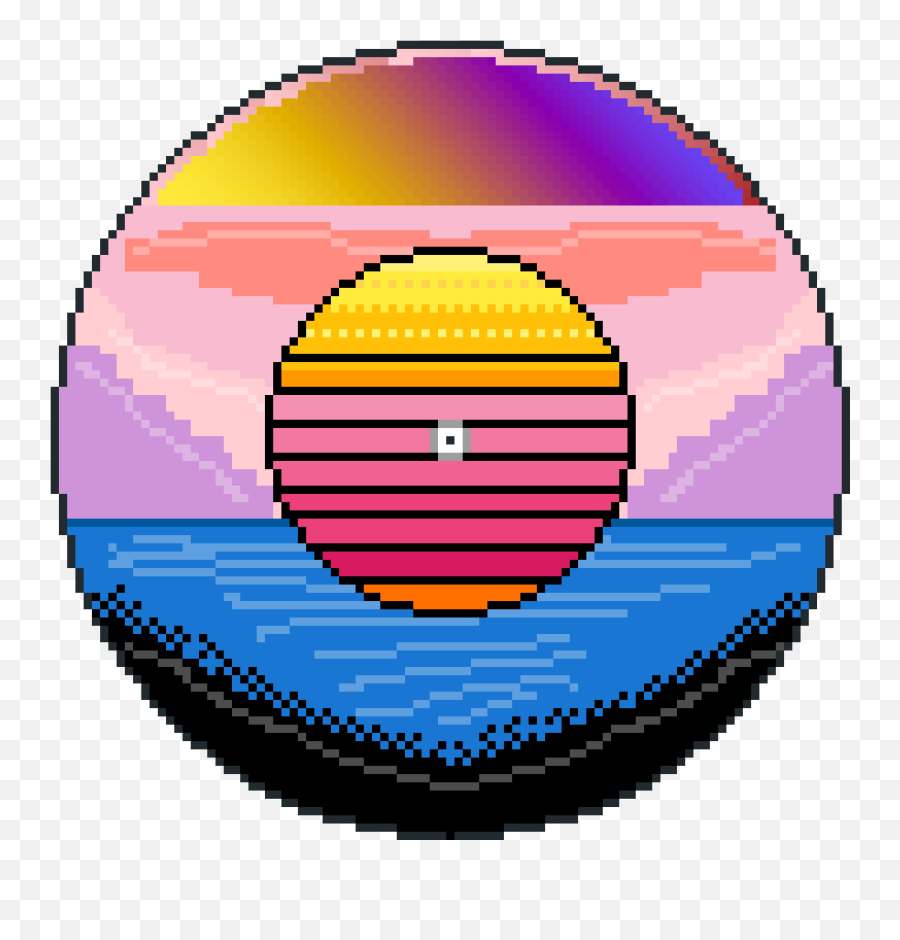 Download Hd Vaporwave Vinyl - Circle Transparent Png Image Vaporwave Circle Png,Vapor Wave Png