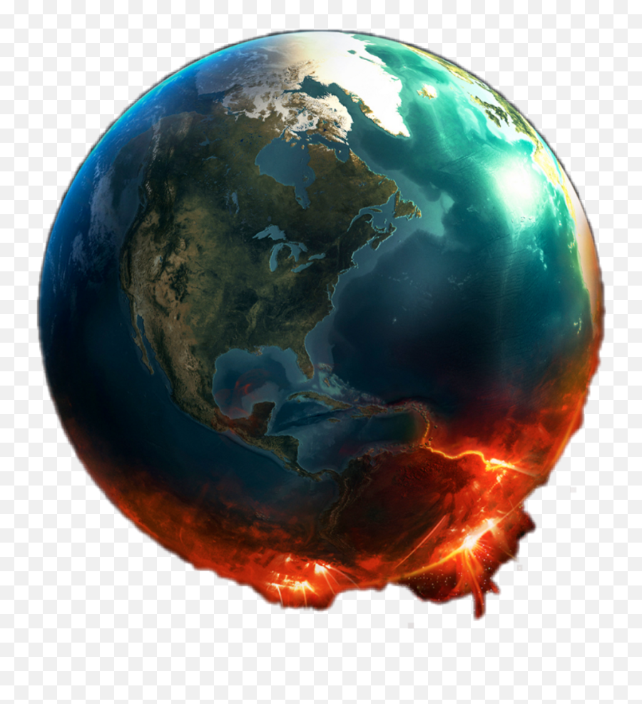Download Hd Global Warming Earth Png Transparent Image - Global Warming No Background,Earth Png