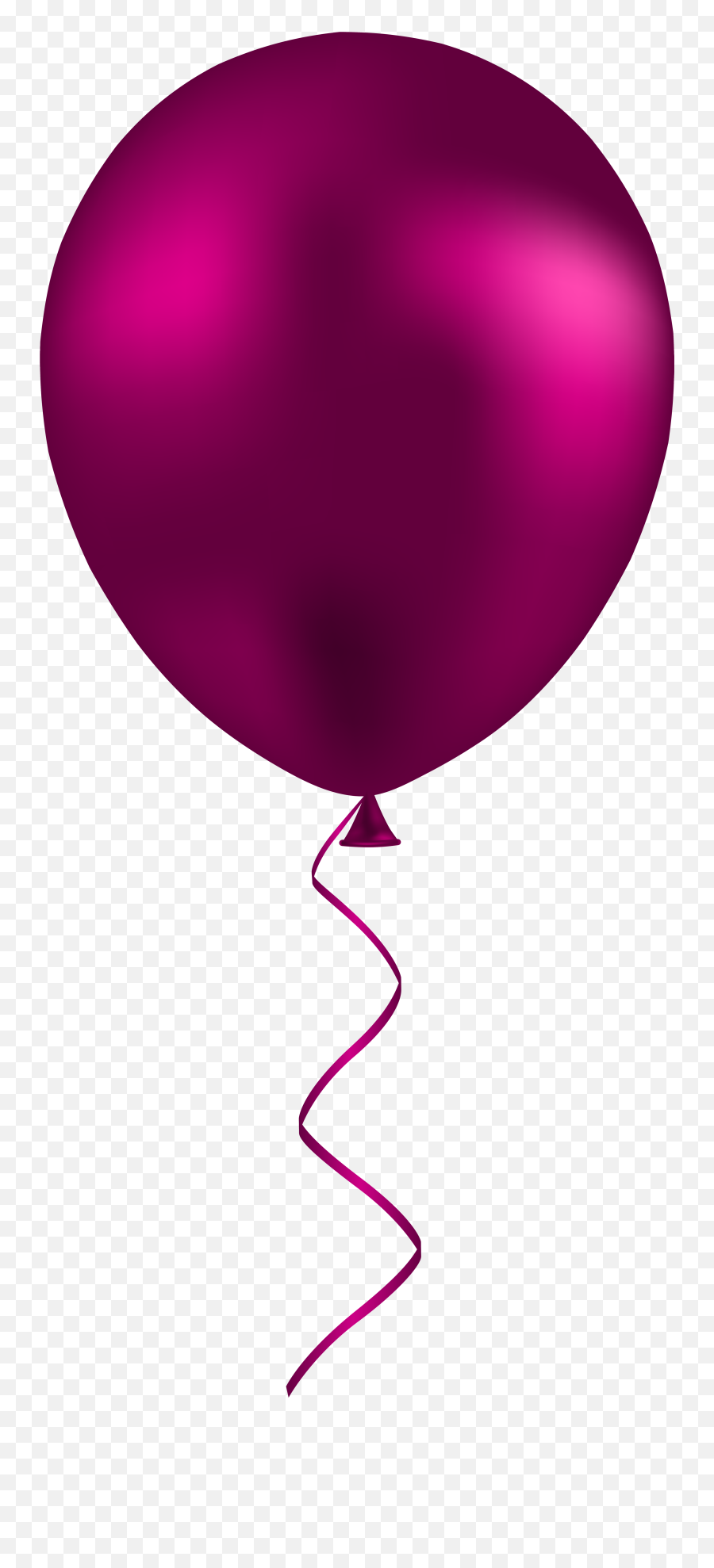 Clipart Balloon Pink Transparent Free - Clip Art Of Balloon Png,Real Balloons Png