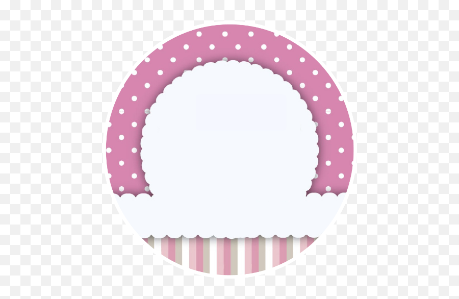 Pink Mauve Stripes Blank Circle Round - Blank Circle Sticker Design Png,Pink Circle Png