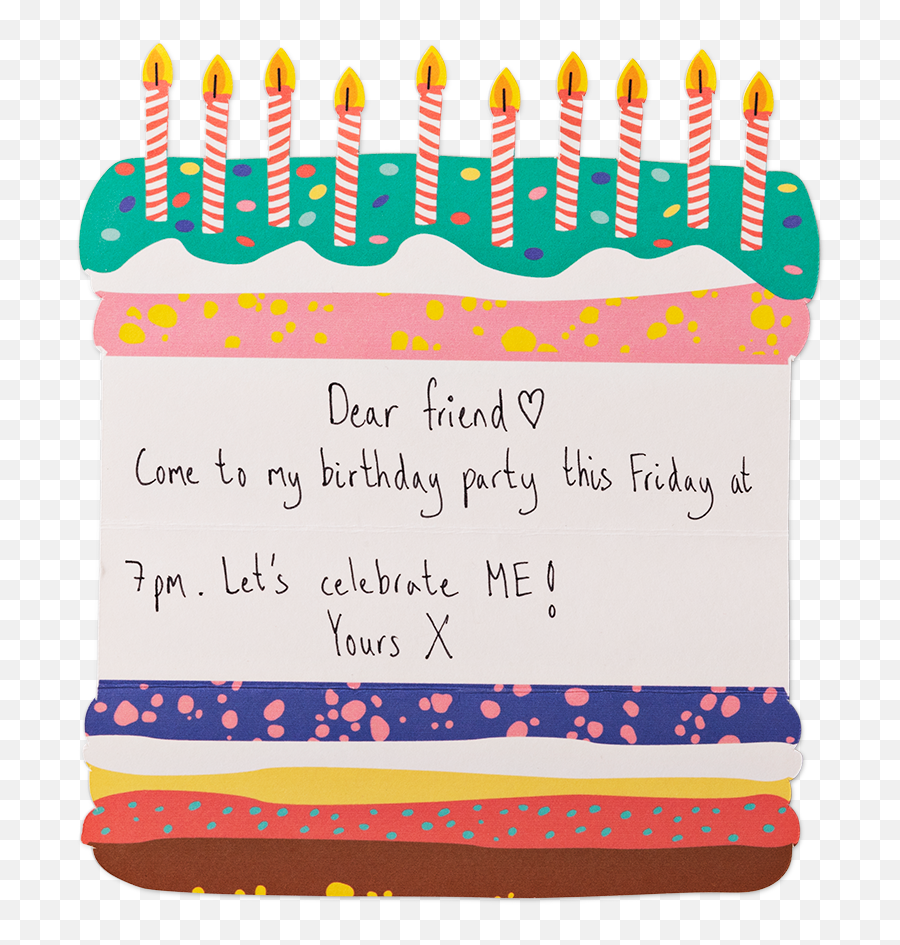 Invitations - Cake Decorating Supply Png,Birthday Icon For Facebook