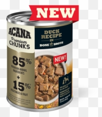 Premium Chunks Duck Recipe In Bone Broth - Acana png