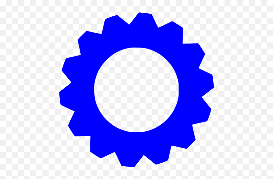 Blue Gear Icon - Free Blue Gear Icons Red Gear Icon Png,Icon Moto Jacket