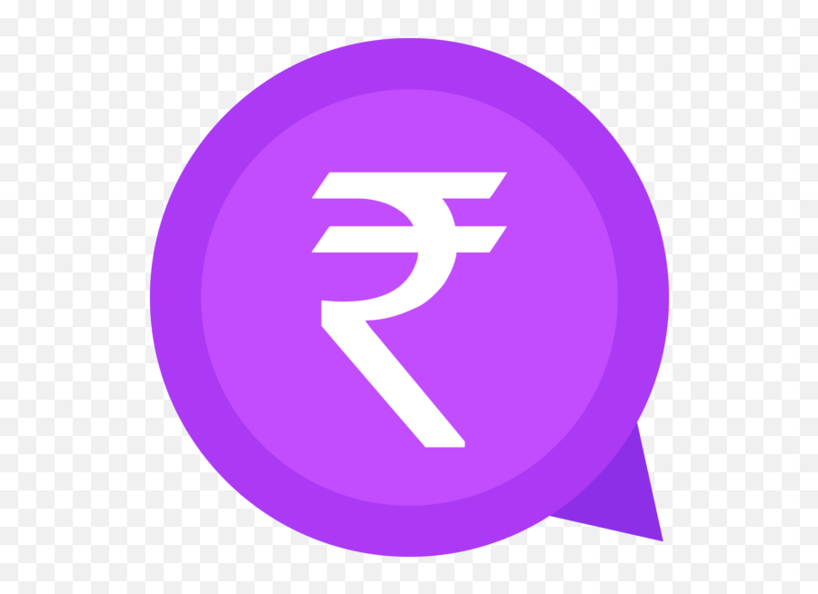 Download Hd Rupee Symbol In Circle Transparent Png Image - Rupee Symbol White Png,Inr Icon