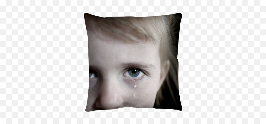 Little Girl Crying With Tears Throw Pillow U2022 Pixers We Live To Change - Cushion Png,Crying Tears Png