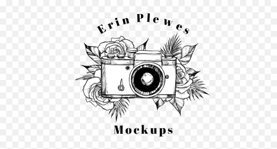 Erin Plewes Mockups Creative Art And Digital Designs - Camara Vintage Dibujo Png,Etsy Icon Black