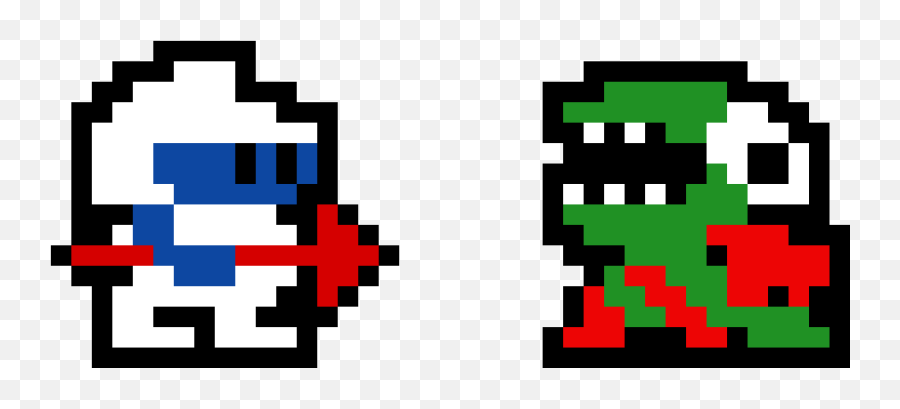 Pixilart - Dig Dug Pixel Art Png,Dig Dug Png