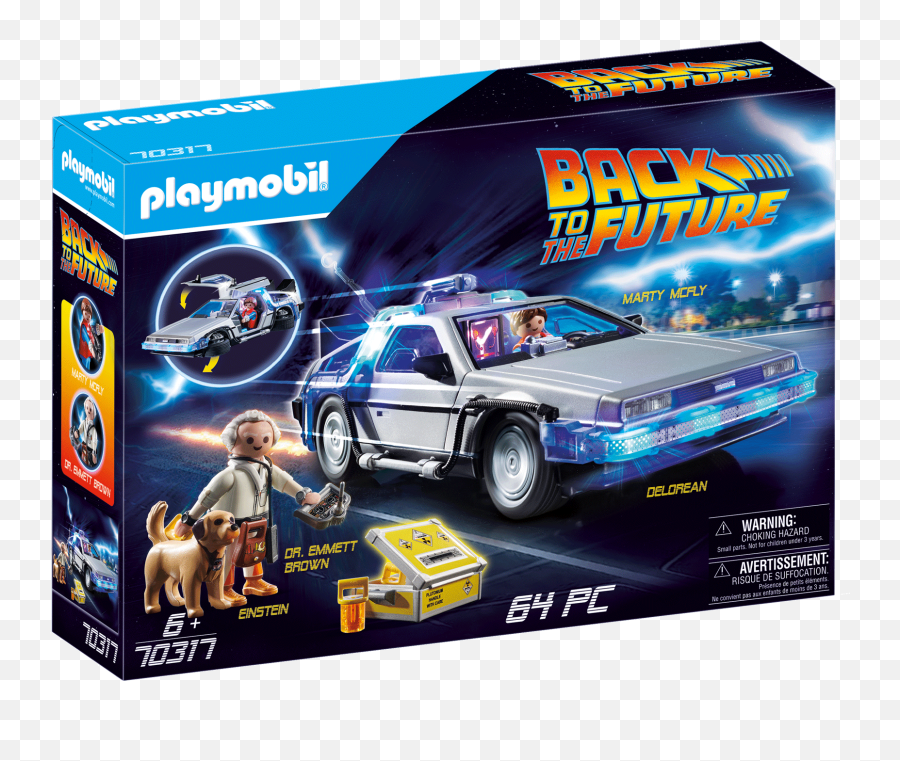 Back To The Future Delorean - 70317 Playmobil United Kingdom Playmobil Back To The Future Delorean Png,Delorean Png