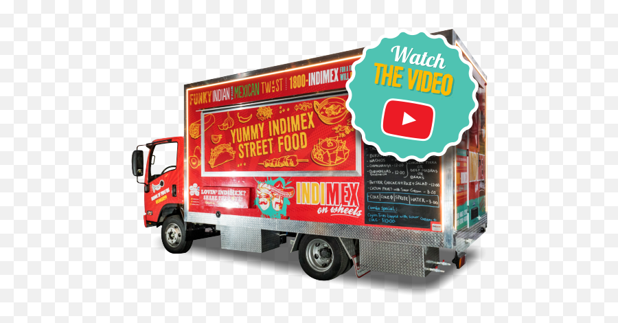 Indimex - Indian Food Truck Design Png,Food Truck Png