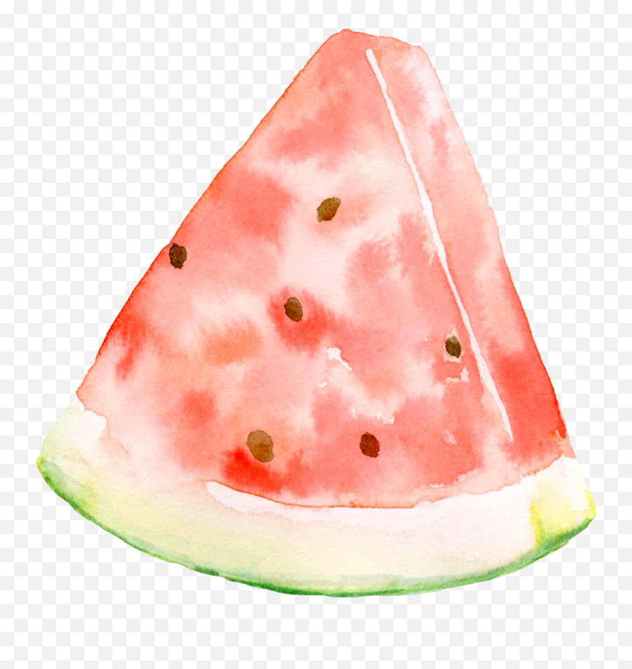 Download Hd Watermelon Cartoon Transparent In Summer - Png Cartoon Watermelon Png Transparent,Summer Png
