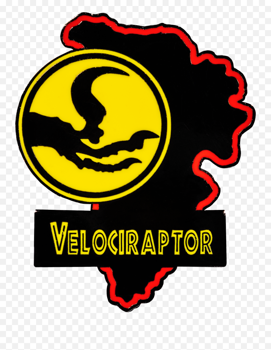 Jurassic Park - Velociraptor Map Enamel Pin Jurassic Park Signs Velociraptor Png,Velociraptor Png