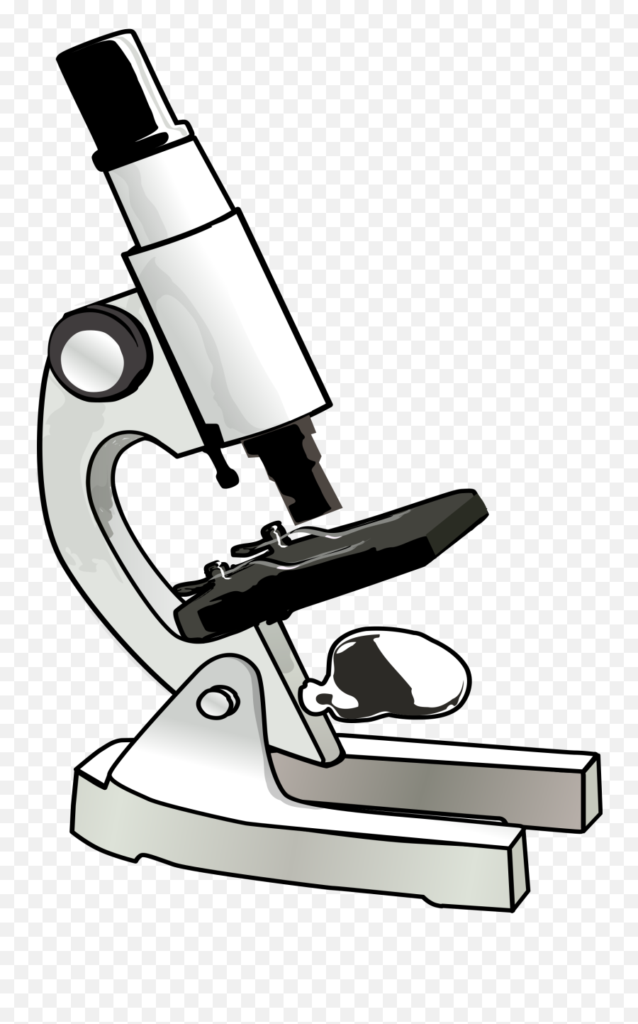 Drawing Compound Microscope Transparent - Microscope Clipart Png,Microscope Transparent