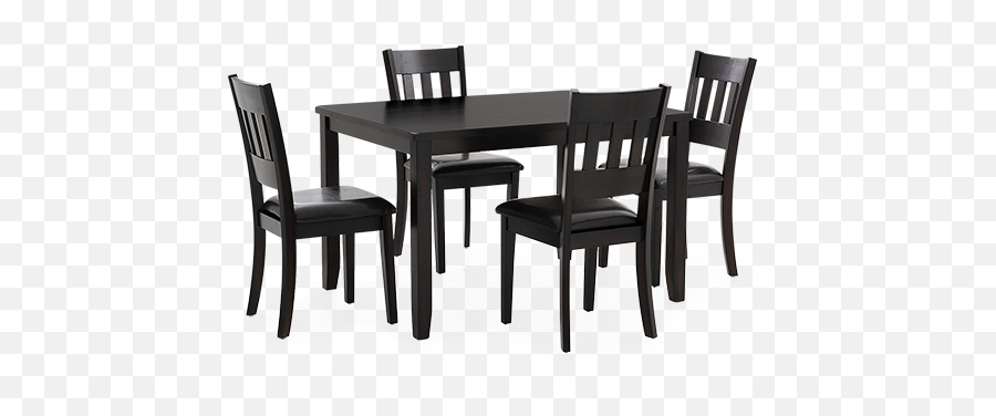 Acacia Kitchen Set - Dark Brown Png,Dining Table Png