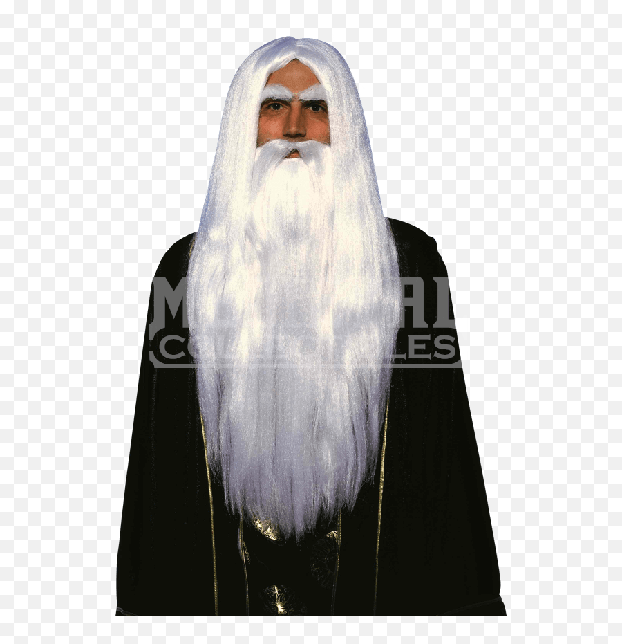 White Long Beard Transparent Png Image - Long Beard Long Hair Old Man,Long Beard Png