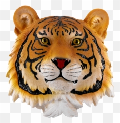Clemson University - Tiger Face Figurine Figure png