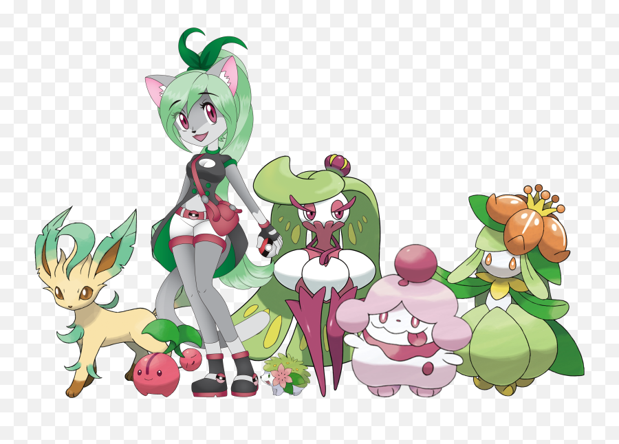 Pokemon Trainer Piper Team Lineup By Filamints - Fur Png,Pokemon Trainer Transparent