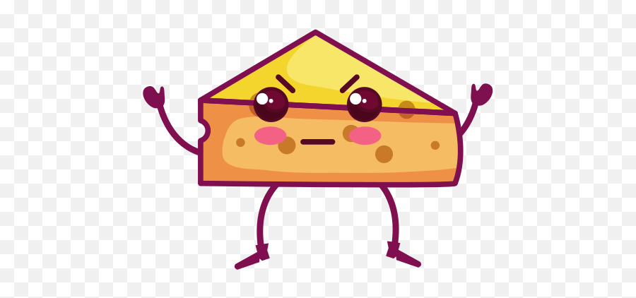 Cheese Slice Kawaii Character - Kawaii Cheese 550x550 Cheese Png,Cheese Slice Png