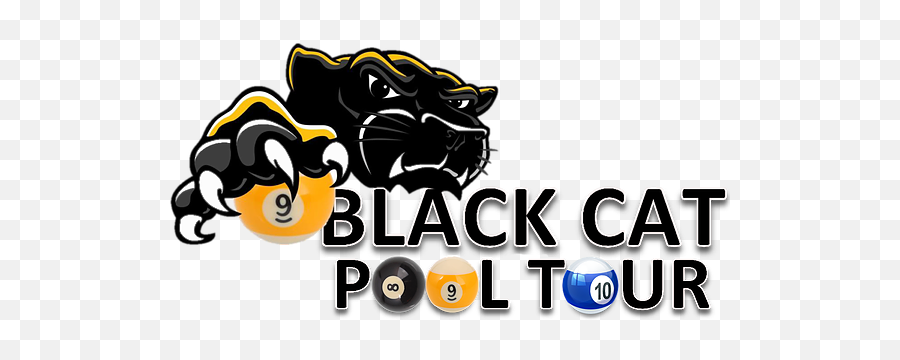 Black Cat Pool Tour Polo - Clip Art Png,Black Cat Logo