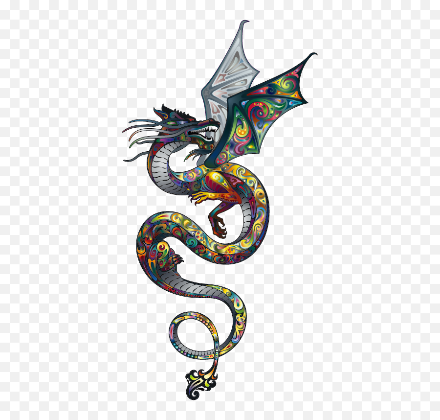 Tattoo School Old Sleeve Color Vector - Chinese Dragon Tattoo Png,Star Tattoo Png
