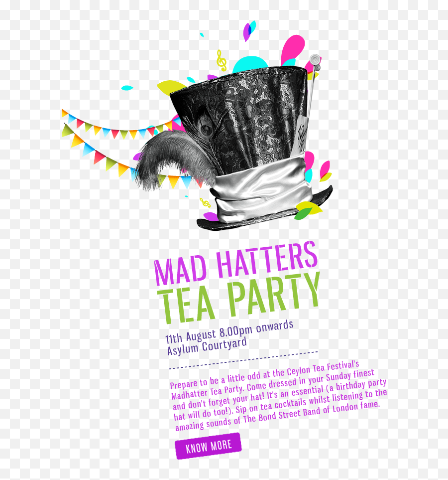 Mad Hatters - Ceylon Tea Festival Png,Mad Hatter Hat Png