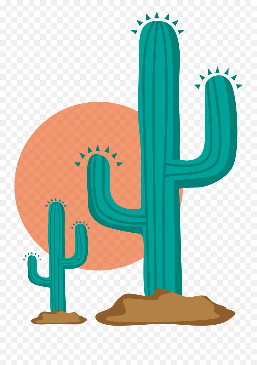 Cactus Clipart Transparent Background - Cactos Png, Png Download -  3558x8000 PNG 