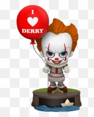 Hot Toys It Pennywise With Balloon Cosbaby - Cosbaby Pennywise Png,Pennywise Transparent