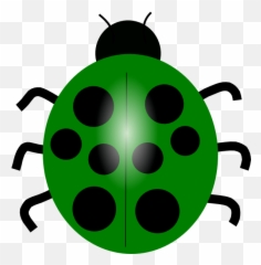 Pink And Green Ladybug Png Transparent - Lady Bug Clip Art,Ladybug Png