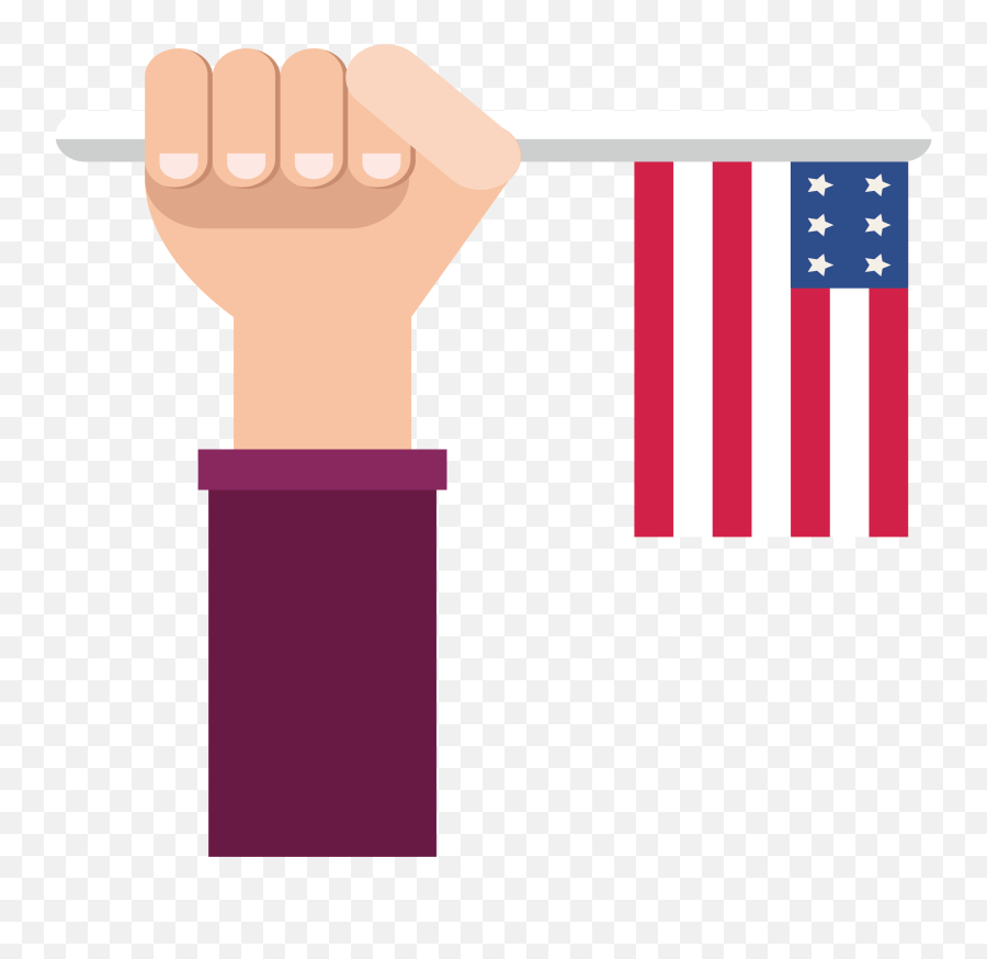 Download Hd Freeuse Library Flag Of The - Hand Holding Flag Transparent Png,American Flag Png Free