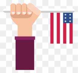 Download Hd Freeuse Library Flag Of The - Hand Holding Flag Transparent Png,American Flag Png Free