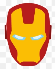 Iron Man Icon - Png Clipart Full Size Mask Vector