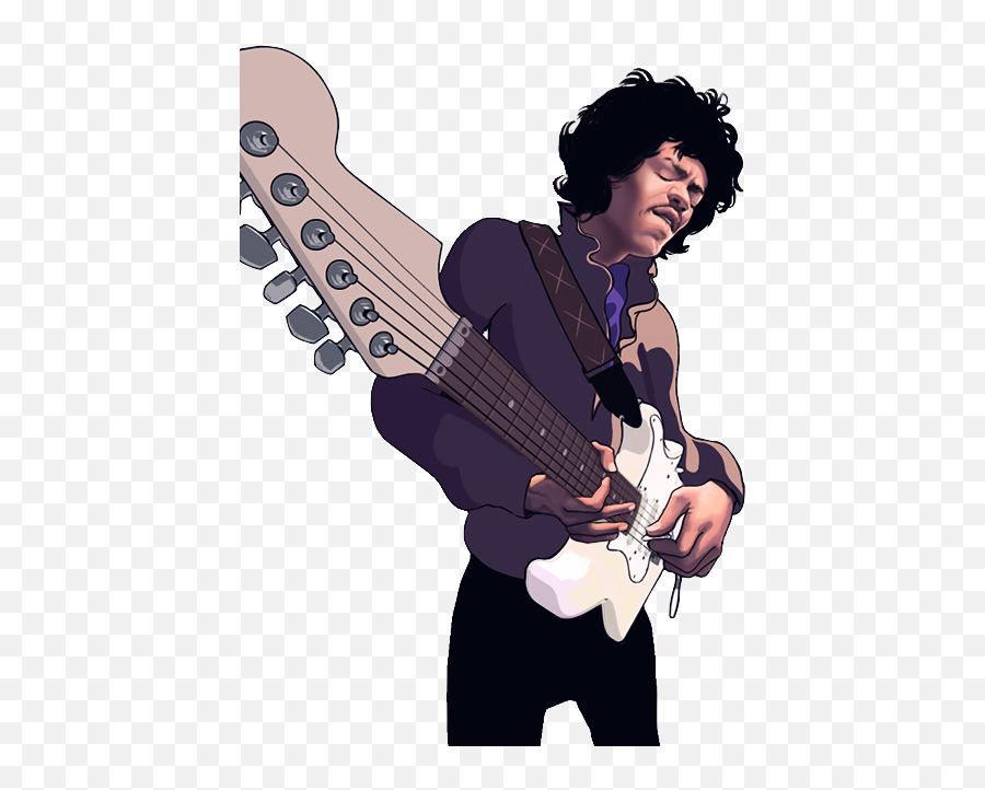 Jimi Hendrix - Jimi Hendrix Cartoon Png,Jimi Hendrix Png
