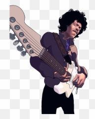 Jimi Hendrix - Jimi Hendrix Cartoon Png,Jimi Hendrix Png