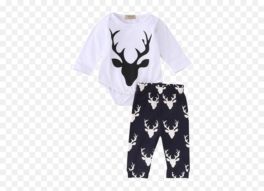 Christmas Deer Bodysuit - Reindeer Png,Baby Deer Png