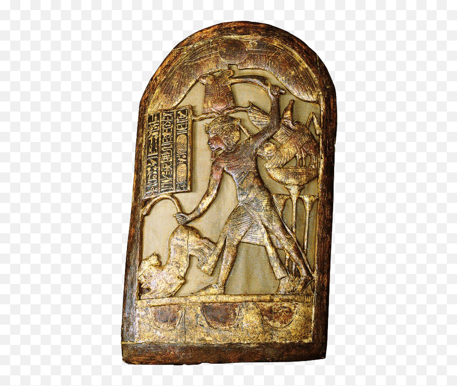 King Tut Slaying Lion - Ancient Egyptian Weapons Shield Ancient Egypt Weapons Shield Png,King Tut Png