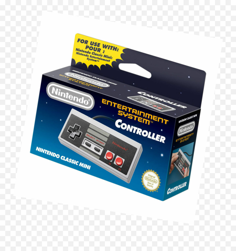 Official Nintendo Nes Classic Edition Mini Controller Genuine New In Box - Office Supplies Png,Nintendo Seal Of Quality Png