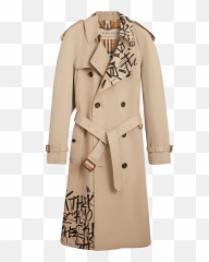 Burberry X Kris Wu Mens Gabardine - Burberry Trenchcoat Kris Wu Png,Trench Coat Png