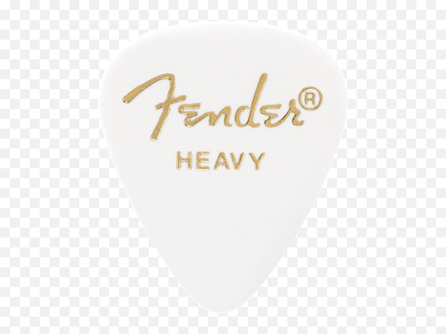 351 Classic Celluloid Heavy White - Fender Musical Instruments Corporation Png,Guitar Pick Png