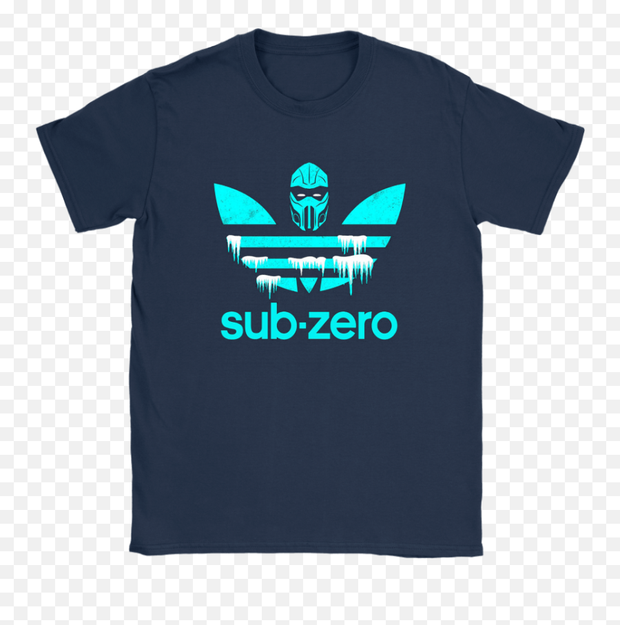 Sub - Zero Mortal Kombat Adidas Shirts U2013 Teeqq Store Sub Zero Adidas Shirt Png,Mortal Kombat Vs Logo