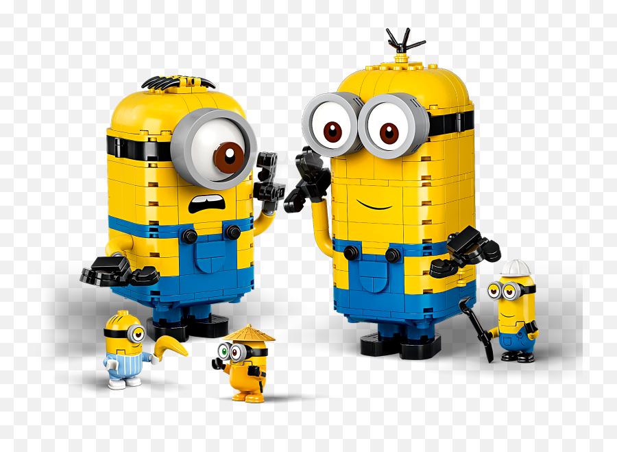 Brick - Built Minions And Their Lair 75551 Minions Buy Lego Minions Rise Of Gru Png,Minions Transparent
