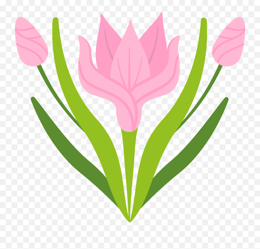 Spring Flower Clipart Free Download Transparent Png - Language,Tulips Transparent Background