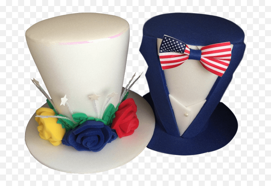 Venezuela Bride U0026 Usa Tuxedo Hats - Bridal U0026 Groom Hat Foam Party Hat Serveware Png,Venezuela Flag Png